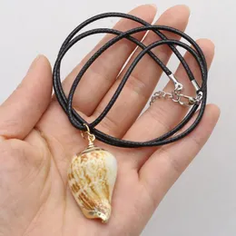 Hänghalsband 2023 Natural Conch Shell Necklace Reiki Heal Tiny High Quality for Women smycken gåvor