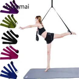 Yoga Stripes Wuhemai Porta regolabile superiore della gamba Nuova fascia di tensione della fascia di yoga cintura elastica con cintura yoga multifunzionale in cotone J230225