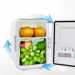 12V 4L Casa portátil de baixo ruído Mini geladegrades Caixa de aquecimento de resfriamento de congelador R230225