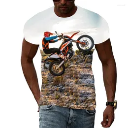 Мужские рубашки J Jumeast Summer Cool Motocross Graphic для мужчин Мода Случайный мотоцикл 3D-принте