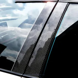 Zakładka dekoracyjna okna z włókna węglowego do BMW E71 F25 E60 E90 F30 F10 F20 F16 F07 E70 E84 E46 Stylizacja samochodu Dekal267T