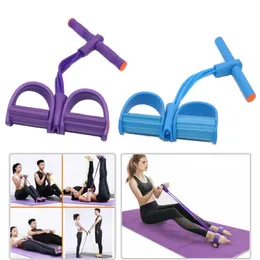 Yoga Stripes 4 Widerstandsbänder Fitness Elastische Zugseile Exerciser Rower Belly Home Gym Sport Elastische Bänder Für Workout Fitnessgeräte J230225