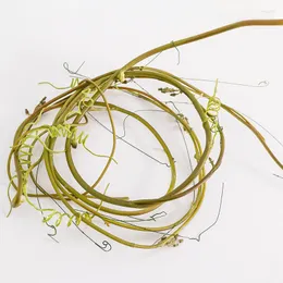 Decorative Flowers Artificial PU Tsuchiji Fuji Rattan Fake Flower Vine Wreath Home El Wedding DIY Floral Decoration