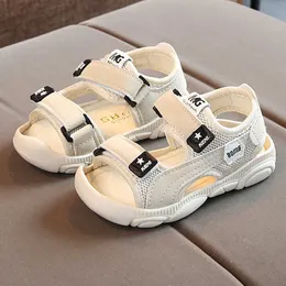 Sandalet yürümeye başlayan çocuk erkekler yaz 2022 çocuk ayakkabıları 16 yıl çocuk plaj ayakkabıları bebek sporu sandalias chaussure enfant fille boyutu 1530 z0225