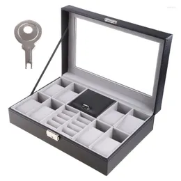 Watch Boxes Jewelry Display Container 8 2 Slots Grids For Ring Ear Stud Earrings