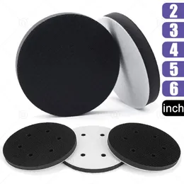 Vehicle Protectants 2/3/4/5/6 Inch 8 Hole Sponge Interface For Sanding Pads Hook & Loop Flocking Cushion Polishing Buffering Pad