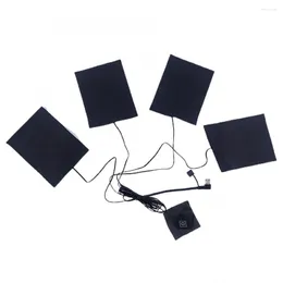 Casa de aquecimento de tapetes Folha elétrica mais quente Temperatura ajustável Roupas carregadas USB 5V com 3 equipamentos para colete de colete