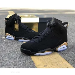 Мужчины DMP 6 баскетбола выпустили золото-открытое металлическое металлическое черное 23 Jorden CT4954-007 Top Sport 6S качественная обувь Jordans размер 7 ~ 13 Udubq