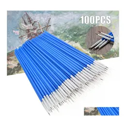 car dvr Painting Supplies 100Pcs/Set Micro Extra Fine Detail Art Craft Paint Brushes For Traditional Chinese Oil Q1107 Drop Delivery Home Ga Dhylw