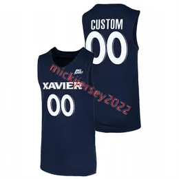 Basketball Xavier Musketeers Basketball Jersey Custom Stitched Youth Colby Jones Adam Kunkel Jack Nunge Zach Freemantle Desmond Claude Kam Craf