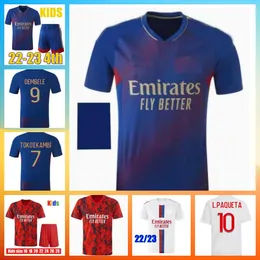 2022 2023 L.PAQUETA soccer jerseys Lyon 22 23 AOUAR DEMBELE TRAORE FEKIR TOLISSO Kadewere TETE CHERKI top thai quality Football Shirt maillot de foot Men Kids kit