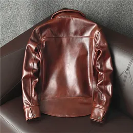 【Jeep】Cow leather vintage jacket Jeep Jacket Jeep Leather Jacket For Men V19 – Drivi