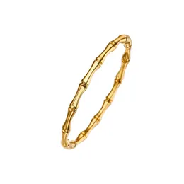 Bracciale Bracciale Bracciale Bracciale Luxury in acciaio Bramboo Nodi di bambù Temperamento Versatile Golden Cuore Design Coup