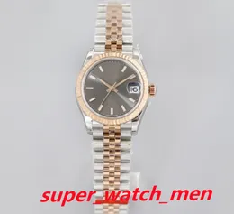 Super Quality womens Watch 31mm White Roman Dial Automatic Mechanical Steel Strap import Movement Female Sappire Glass Wristwatch Gift waterproof watches 12 color