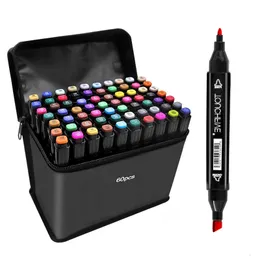 Markers 30 40 60 80 168 Color Art Markers Set Dual Headed Artist Sketch Oily Alcohol based Marker For Animation Manga 230224