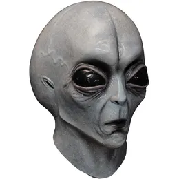 Party Masks Area 51 Alien Helmet Mask Halloween Cosplay Horror Funny LaTex Full HeadDress Mascaras Costume Masquery 230225