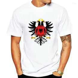 Erkekler Tişörtleri Kraliyet Arması Arnavutluk T-Shirt Erkekler İçin T-Shirt Artı Boyut 5xl Takım Camiseta