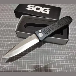 "Special Warfare Elite" SOG Quick Open Automatic Folding Knife D2 Blade Aluminum handle camping outdoor EDC Pocket knives