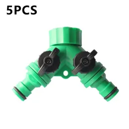 معدات الري محول 5pcs لنظام الري بالتنقيط Reclosable Ribbon y Connector Quick Acpler Freeway Ball Valve Garden