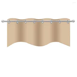 Gardin perforerad andningsbar polyester semi ren kompakt blackout fönster valance heminredning