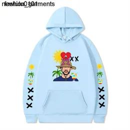 Designer Sweates's Sweates New Album Hoodies Hoodie intorno a Bad Bunny con cappuccio Round Neck Women Women