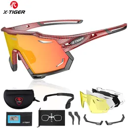 Наружные очки x-тигр велосипедные очки UV400 Pochromic Sunglasses Спортивные поляризованные мужские гоночные гоночные велосипеды 230224