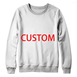 Men's Hoodies Customer Made 3D Print Man Sweatshirt O-neck 2023 Spring Winter Casual Loose Fit Hip Hop Fashoin Pullover WY741