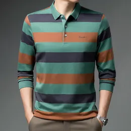 Мужские поло в Ymwmhu прибытие мода мужская рубашка поло хлопковой рубашка многоцветная рубашка осень с длинным рукавом поло