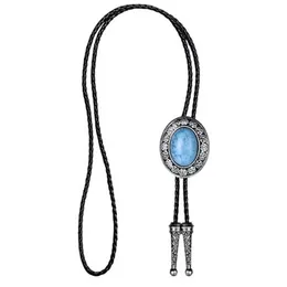 Neckband Ny agat Stone Bolo Tie American Western Cowboy Bolo Tie Men's Shirt Collar Decoration Trend