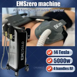 2023 New Look Slimming Neo DLS-Emslim RF Fat Burning Shaping Beauty Equipment 13 Tesla Elektromagnetisk muskelstimulator Maskin med 2/4/5 handtag