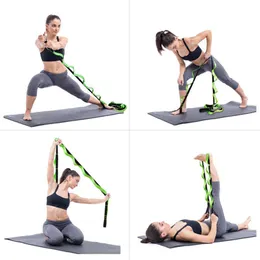 Yoga Stripes Yoga Gürtel Stretch Strap Verstellbarer Bein Stretcher Strap für Ballett Cheer Dance Gymnastik Trainer Yoga Flexibility Assist Belt J0225