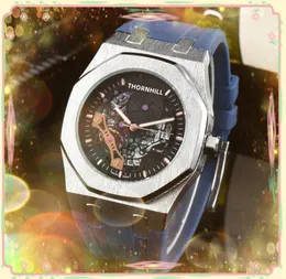 Popul￤ra automatiska datum m￤n tittar p￥ lyxiga modem￤n gummi silikon kvarts r￶relse klocka topp m￤rke designer mode armbandsur tillbeh￶r g￥vor
