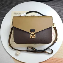 Womans torba designerska pochette luksusowa wytłaczana torebka w kwiaty brązowa torebka z prawdziwej skóry metis elegancka torebka na ramię louiseity crossbody viutonity M40780 M41465