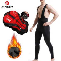 Calças de ciclismo x-tiger mantém calças de bicicleta de bicicleta de ciclismo calças de bicicleta de montanha térmica de inverno Biciclo de bicicleta Coolmax 5D Pad Cycling Pants 230224