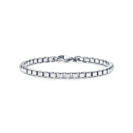 Łańcuch linków Bransoletka łańcucha stali nierdzewnej dla mężczyzn i kobiet różana biżuteria G230222