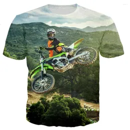 Mäns T-skjortor Summer Off-Road Men's / Women's Casual Bekväm personlighet Harajuku Street slog Light Clothing. Cool trendig 3D