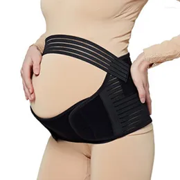 Intimo modellante da donna 3 in 1 Cintura di maternità regolabile Gravidanza Pancia traspirante Fascia di sostegno per la schiena Fascia addominale Shapewear