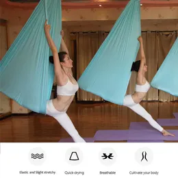 Yoga Stripes 428m Full Set Flyingaerial Yoga Hammock Fabric Swing Senaste multifunktion Antigravity Yoga Belts For Yoga Training Sport J230225