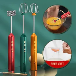 Diğer Mutfak Yemek Bar 3 Hızlı USB Şarj Edilebilir Yumurta Çırpıcı Sütü İçecek Çırpma Mikser Başlıklar Yumurta Çeyrek Karıştırıcı El Taşıma Blender 230224