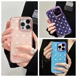 Luxury iPhone -telefonfodral 15 14 13 12 Pro Max Cases Designer Air Bubble Clear Hi Quality Purse 18 17 16 15Pro 14Pro 13Pro 12Pro 11Pro 11 Plus Cover With Logo Box