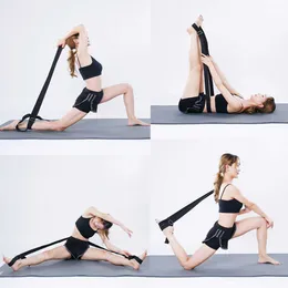 Yoga Stripes Door Flexibility Stretching Leg Stretcher Strap for Ballet Cheer Dance Gymnastics Trainer Yoga Flexibility Leg Stretch belt J230225