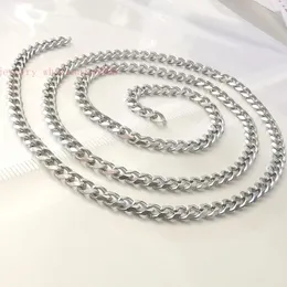 Colares de pendentes 3pcs/conjunto em colar de corrente de arbusto de aço inoxidável a granel para mulheres para homens jóias de moda de moda 4,5 mm 24 polegadas