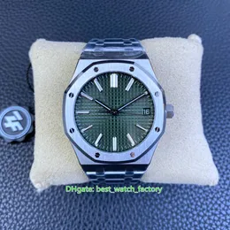 2023 New Style Mens Watch ZF Maker Super Quality 41mm x 10.4mm 15500 15510ST.04 Green Dial 904L Steel CAL.4302 Movement Mechanical Automatic Men's Watches Wristwatches