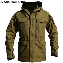 Herrenjacken M65 UK US Army Kleidung Windjacke Militärische Feldjacken Herren WinterHerbst Wasserdichter Flugpilotenmantel Hoodie Drei Farben 230225