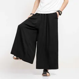 Pantaloni da uomo Giappone Uomo Street Fashion Casual Gonna dritta Pantalone Moda maschile Hip Hop Pantaloni Harem larghi Kimono Pantaloni di cotone Abiti asiatici Z0225