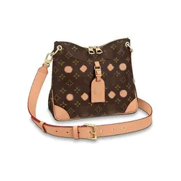 5A جودة حقيبة كتف جديدة عتيقة طباعة نساء Odeon Udeon Black Brown Crossbody Bags Passioner Fashion Messenger Bag Hobo Pres