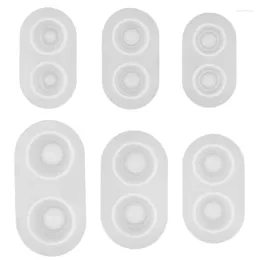 Takı Torbaları 6 Boyutlar/Set BJD Bebek Ağır Öğrenci Öğrenci Göz Açık Silikon Baz Basınç DIY Malzemeleri - 14x7mm; 16x6mm; 16x8mm; 18x9mm; 2