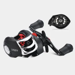 Baitcasting Reels Mulinello da pesca portatile 17 1 Cuscinetto a sfera 7.1: 1 Strumento bobina in lega di alluminio ad alto rapporto di trasmissione