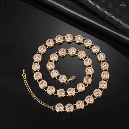 Chaînes Hip Hop 10 MM Chaîne De Tennis Bling Glacé Collier Zircon Cubique Bracelet Ras Du Cou Pour Hommes Femmes Bijoux Cadeau