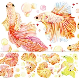 Present Wrap Colorful Spela Goldfish Pet Special Oil Washi Tapes Journal Masking Tape Adhesive Diy Scrapbooking Sticker